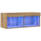 Set mobile TV 80 x 30 x 30 cm rovere artigianale