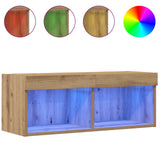 Set mobile TV 80 x 30 x 30 cm rovere artigianale
