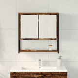 Mobiletto per specchio con porta Legno vecchio 60 x 16 x 60 cm