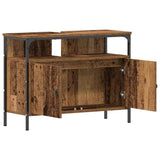 Mobiletto per specchio con porta Legno vecchio 60 x 16 x 60 cm