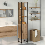 Mobile da Bagno con porta rovere artigianale 33 x 33 x 185,5 cm