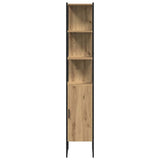 Mobile da Bagno con porta rovere artigianale 33 x 33 x 185,5 cm