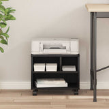 Supporto per Stampante Rovere Nero 41 x 32 x 34,5 cm