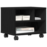 Supporto per Stampante Rovere Nero 41 x 32 x 34,5 cm