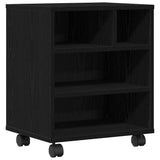 Supporto per Stampante Rovere Nero 41 x 32 x 48 cm
