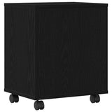 Supporto per Stampante Rovere Nero 41 x 32 x 48 cm