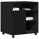 Supporto per Stampante Rovere nero 60 x 50 x 67 cm