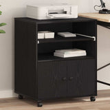 Supporto per Stampante Rovere Nero 60 x 48 x 74 cm