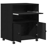 Supporto per Stampante Rovere Nero 60 x 48 x 74 cm
