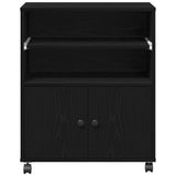 Supporto per Stampante Rovere Nero 60 x 48 x 74 cm