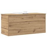 Scatola di Stoccaggio rovere artigianale 100 x 42 x 46 cm