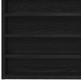 Vetrina Rovere Nero 100 x 8,5 x 50 cm Legno truciolato