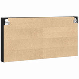 Vetrina Rovere Nero 100 x 8,5 x 50 cm Legno truciolato