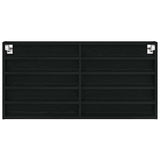 Vetrina Rovere Nero 100 x 8,5 x 50 cm Legno truciolato