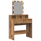 Tavolo da Trucco con cassetto Legno vecchio 80 x 41 x 144.5 cm