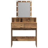 Tavolo da Trucco con cassetto Legno vecchio 80 x 41 x 144.5 cm