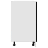 Mobile Sotto Lavello Rovere Nero 80x46x81,5 cm Legno Ingegnerizzato