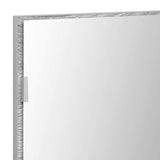 Specchio con luci a strisce a LED Grigio sonoma alto 80 x 37 cm