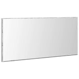 Specchio con luci a strisce a LED Grigio sonoma alto 80 x 37 cm