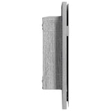 Specchio con luci a strisce a LED Grigio sonoma alto 80 x 37 cm