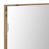 Specchio rovere artigianale 80 x 37 cm