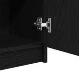 Mobile da Bagno Rovere nero 32 x 34 x 90 cm Legno truciolato