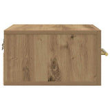 Armadio da Notte 2 pcs Rovere artigianale 35 x 35 x 20 cm