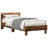 Struttura del letto Legno vecchio 75 x 190 cm Legno truciolato