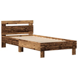 Struttura del letto Legno vecchio 75 x 190 cm Legno truciolato