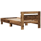 Struttura del letto Legno vecchio 75 x 190 cm Legno truciolato