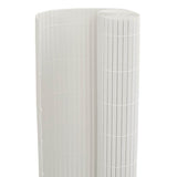 Recinzione da Giardino Bifacciale Bianca 1,8x3 m in PVC