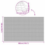 Recinzione da Giardino Bifacciale Bianca 1,8x3 m in PVC