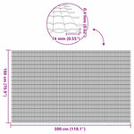 Recinzione da Giardino Bifacciale Gialla 1,8x3 m in PVC