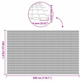 Recinzione da Giardino Bifacciale Gialla 1,8x3 m in PVC