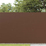 Recinzione da Giardino Bifacciale Marrone 1,8x3 m in PVC