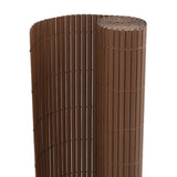 Recinzione da Giardino Bifacciale Marrone 1,8x3 m in PVC