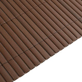 Recinzione da Giardino Bifacciale Marrone 1,8x3 m in PVC