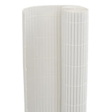Recinzione da Giardino Bifacciale Bianca 1,8x5 m in PVC