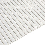 Recinzione da Giardino Bifacciale Bianca 1,8x5 m in PVC