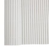 Recinzione da Giardino Bifacciale Bianca 1,8x5 m in PVC