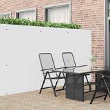 Recinzione da Giardino Bifacciale Bianca 1,8x5 m in PVC