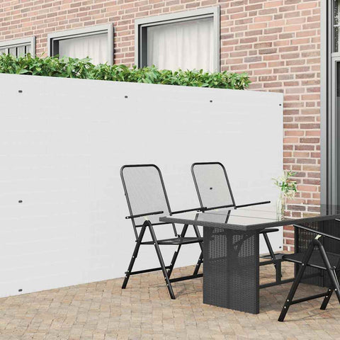 Recinzione da Giardino Bifacciale Bianca 1,8x5 m in PVC