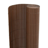 Recinzione da Giardino Bifacciale Marrone 1,8x5 m in PVC