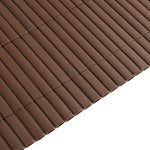 Recinzione da Giardino Bifacciale Marrone 1,8x5 m in PVC