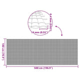 Recinzione da Giardino Bifacciale Marrone 1,8x5 m in PVC