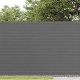 Recinzione da Giardino Bifacciale Grigia 1,8x5 m in PVC