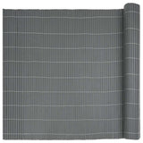 Recinzione da Giardino Bifacciale Grigia 1,8x5 m in PVC