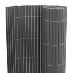 Recinzione da Giardino Bifacciale Grigia 1,8x5 m in PVC