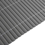 Recinzione da Giardino Bifacciale Grigia 1,8x5 m in PVC