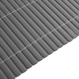 Recinzione da Giardino Bifacciale Grigia 1,8x5 m in PVC